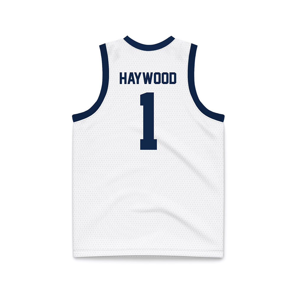 Butler - NCAA Men's Basketball : Evan Haywood - White Basketball Jersey-1