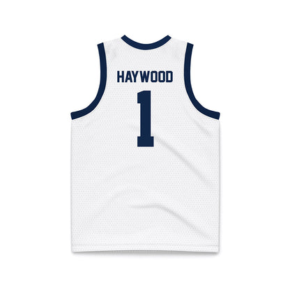 Butler - NCAA Men's Basketball : Evan Haywood - White Basketball Jersey-1