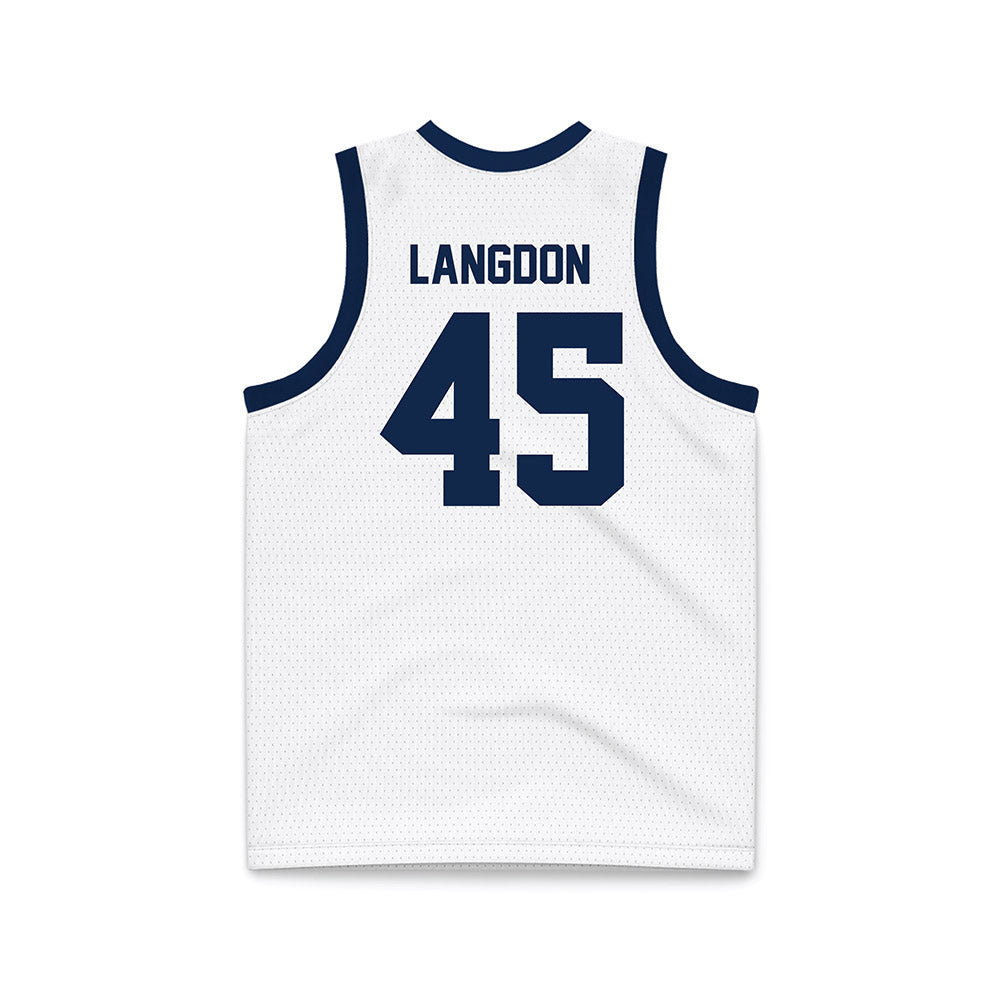 BU - NCAA Men's Basketball : Colt Langdon - White Basketball Jersey-1