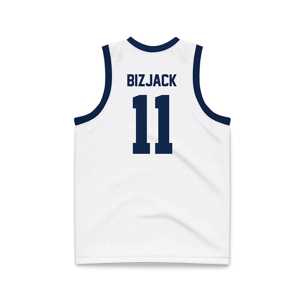 Butler - NCAA Men's Basketball : Finley Bizjack - White Basketball Jersey-1