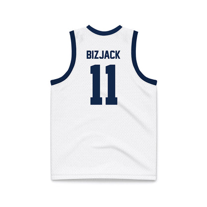 Butler - NCAA Men's Basketball : Finley Bizjack - White Basketball Jersey-1