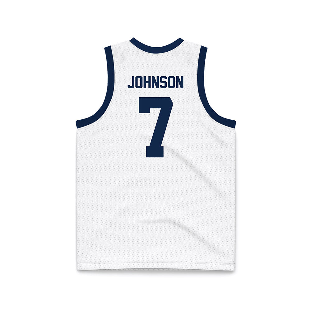 BU - NCAA Women's Basketball : McKenna Johnson - White Basketball Jersey-1