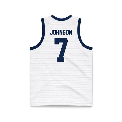 BU - NCAA Women's Basketball : McKenna Johnson - White Basketball Jersey-1