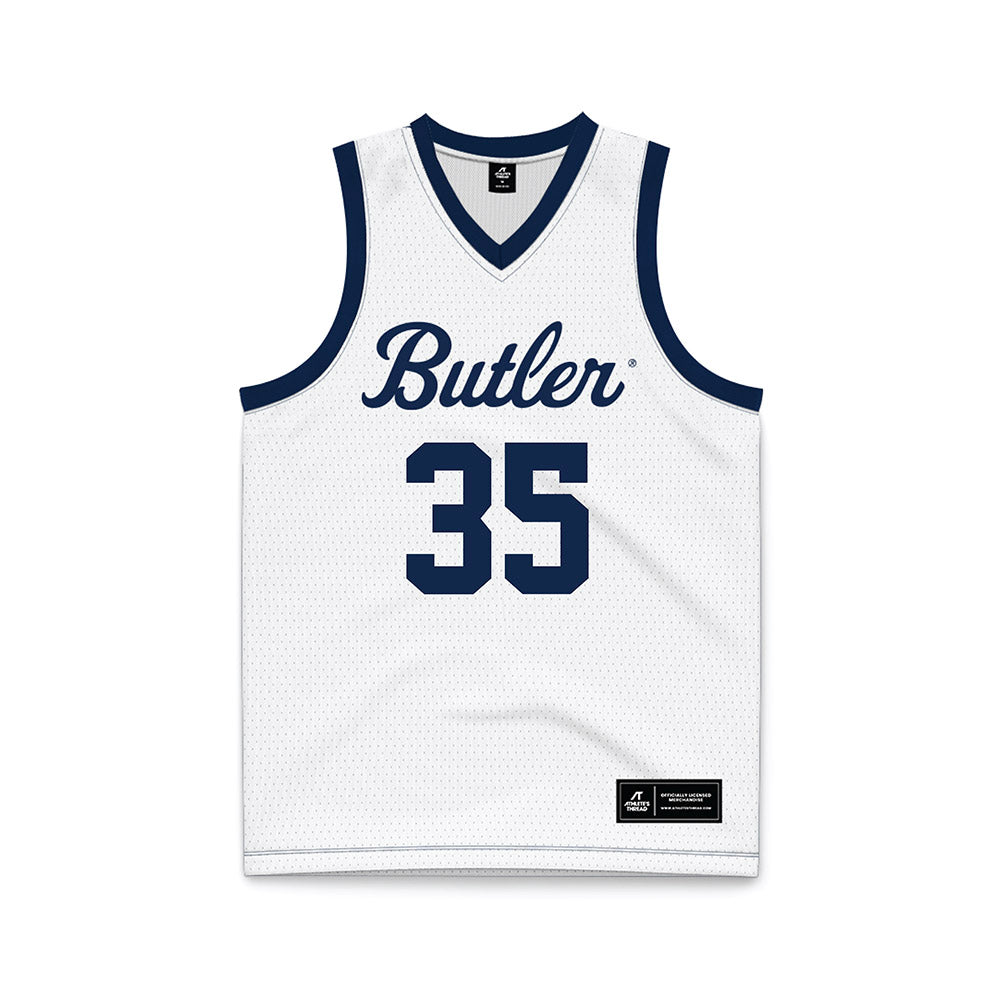 Butler - NCAA Men's Basketball : Bryson Cardinal - White Basketball Jersey-0