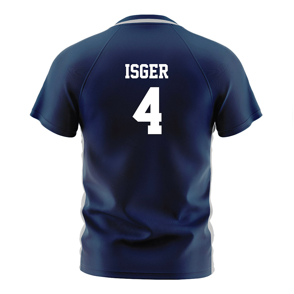 BU - NCAA Women's Soccer : Abigail Isger - Navy Soccer Jersey