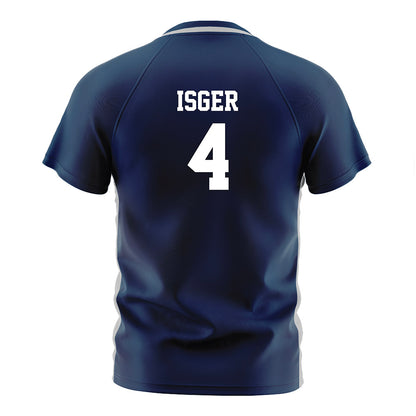 BU - NCAA Women's Soccer : Abigail Isger - Navy Soccer Jersey