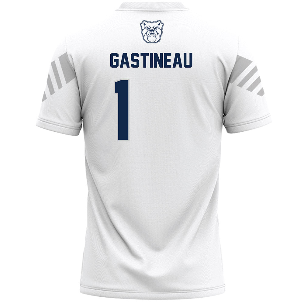 Butler - NCAA Women's Lacrosse : Sarah Gastineau - White Lacrosse Jersey -1