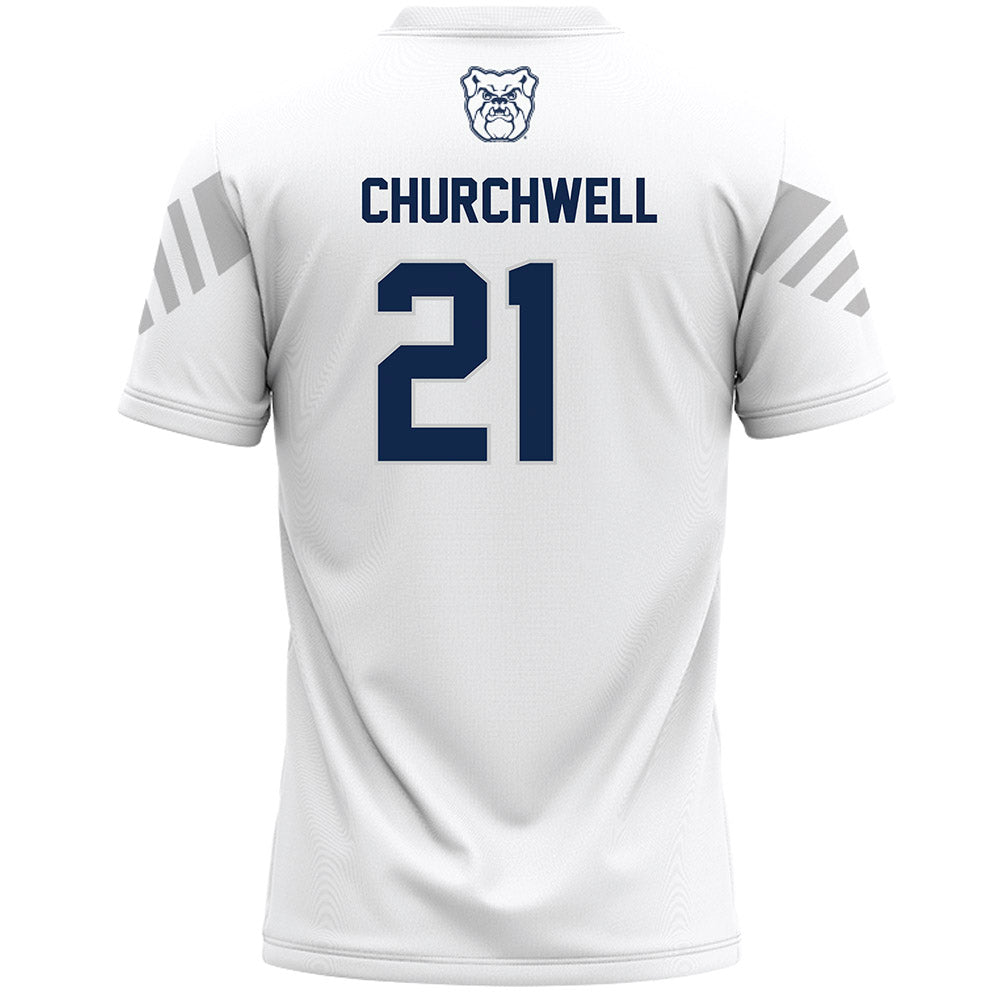 Butler - NCAA Women's Lacrosse : Grace Churchwell - White Lacrosse Jersey -1