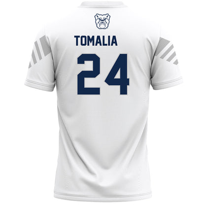 Butler - NCAA Women's Lacrosse : Elizabeth Tomalia - White Lacrosse Jersey -1