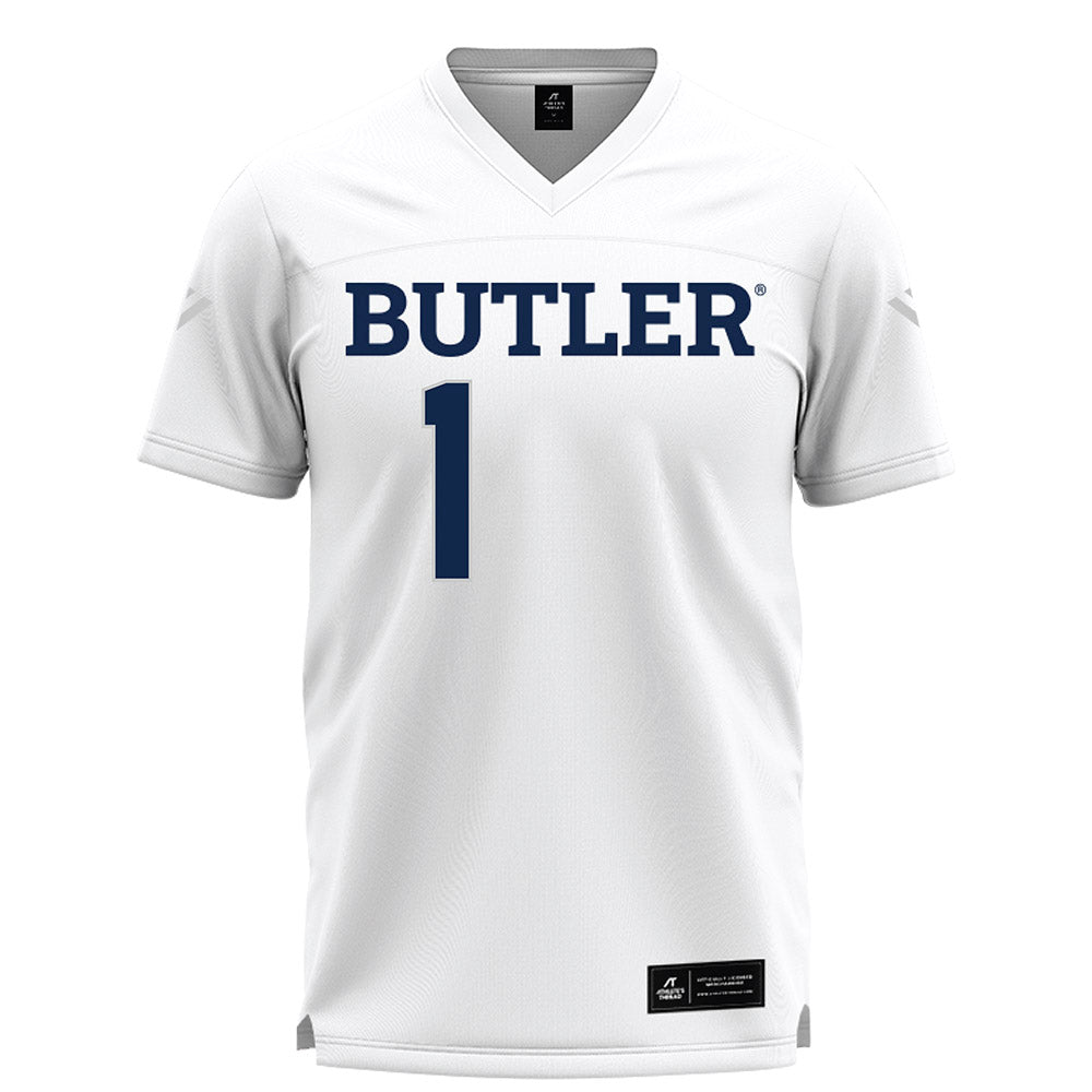 Butler - NCAA Women's Lacrosse : Sarah Gastineau - White Lacrosse Jersey -0