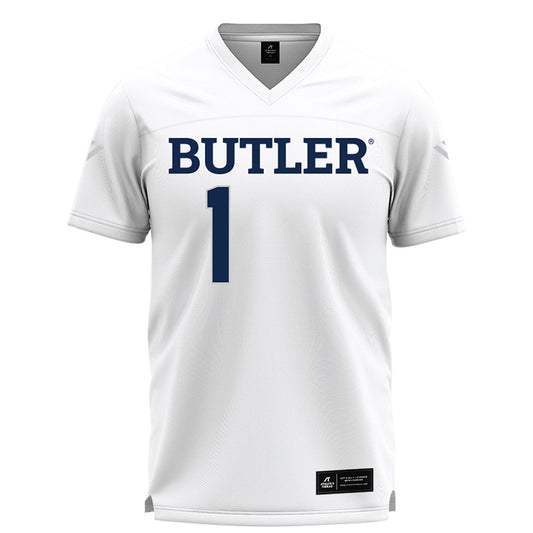 Butler - NCAA Women's Lacrosse : Sarah Gastineau - White Lacrosse Jersey -0