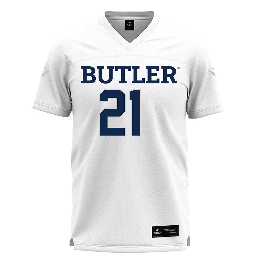 Butler - NCAA Women's Lacrosse : Grace Churchwell - White Lacrosse Jersey -0