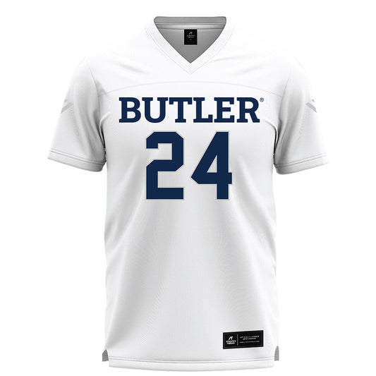 Butler - NCAA Women's Lacrosse : Elizabeth Tomalia - White Lacrosse Jersey -0