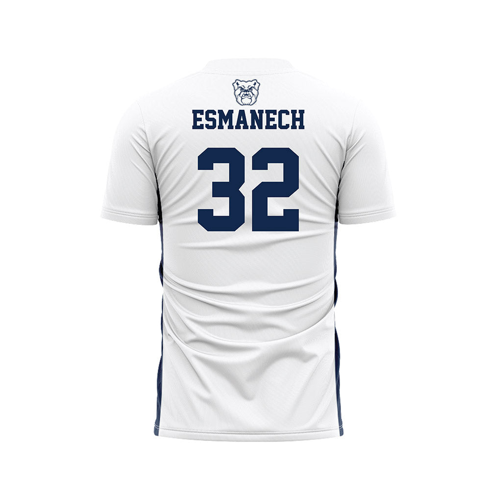 Butler - NCAA Men's Soccer : Inigo Esmanech - White Soccer Jersey-1