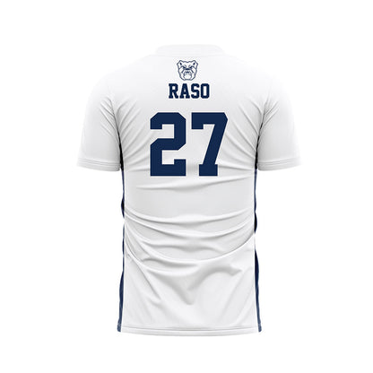 BU - NCAA Men's Soccer : Luca Raso - White Soccer Jersey-1