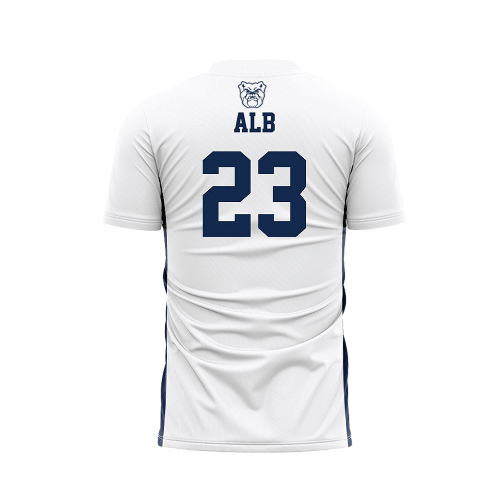 BU - NCAA Men's Soccer : Kyle Alb - White Soccer Jersey-1