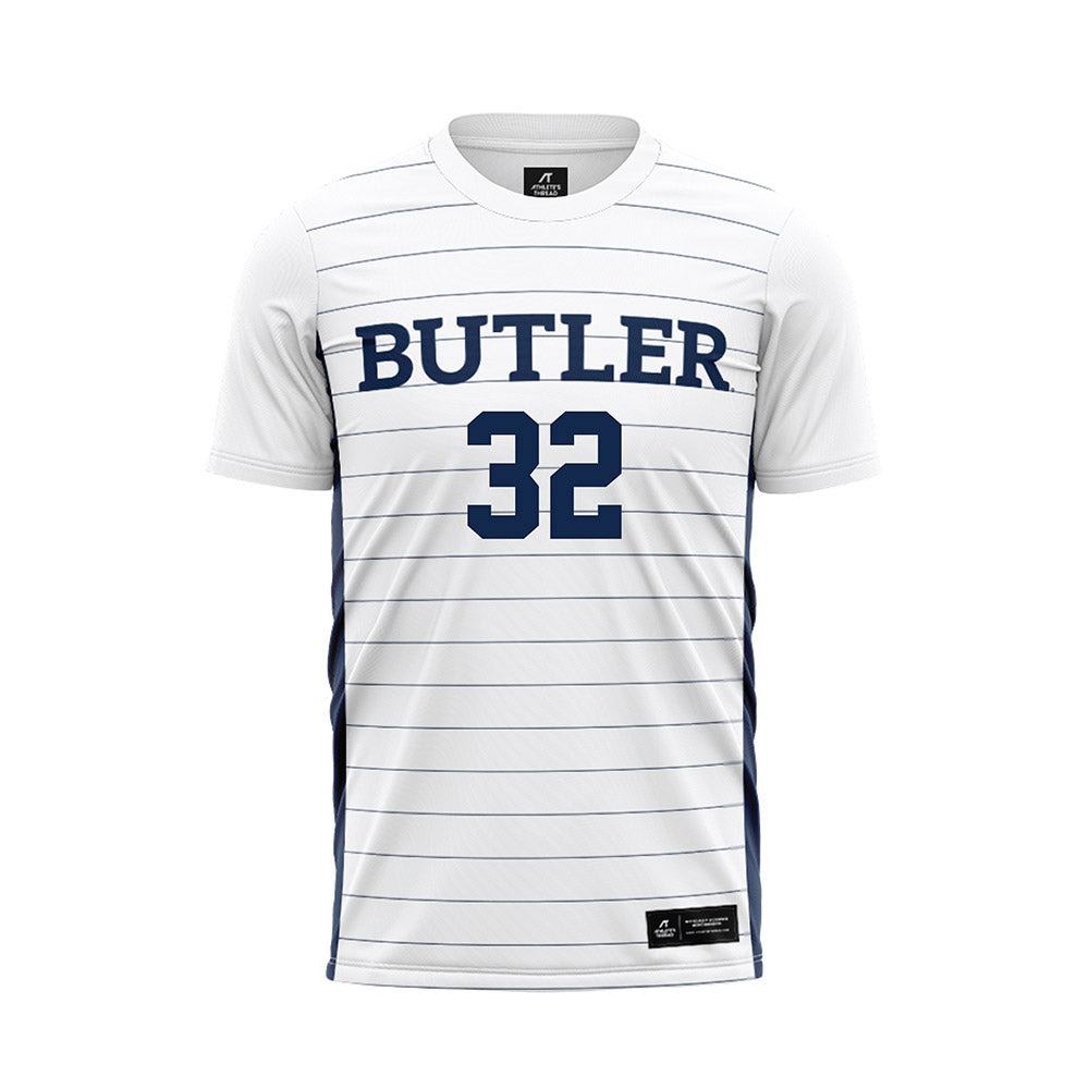 Butler - NCAA Men's Soccer : Inigo Esmanech - White Soccer Jersey-0