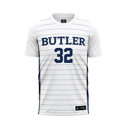 Butler - NCAA Men's Soccer : Inigo Esmanech - White Soccer Jersey-0