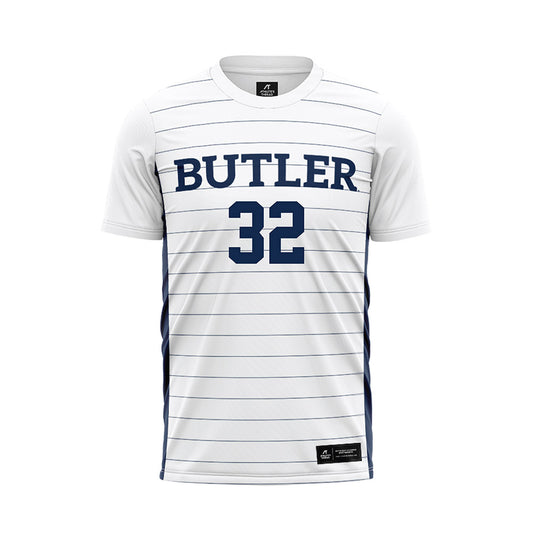 Butler - NCAA Men's Soccer : Inigo Esmanech - White Soccer Jersey-0