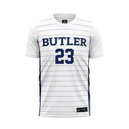 BU - NCAA Men's Soccer : Kyle Alb - White Soccer Jersey-0