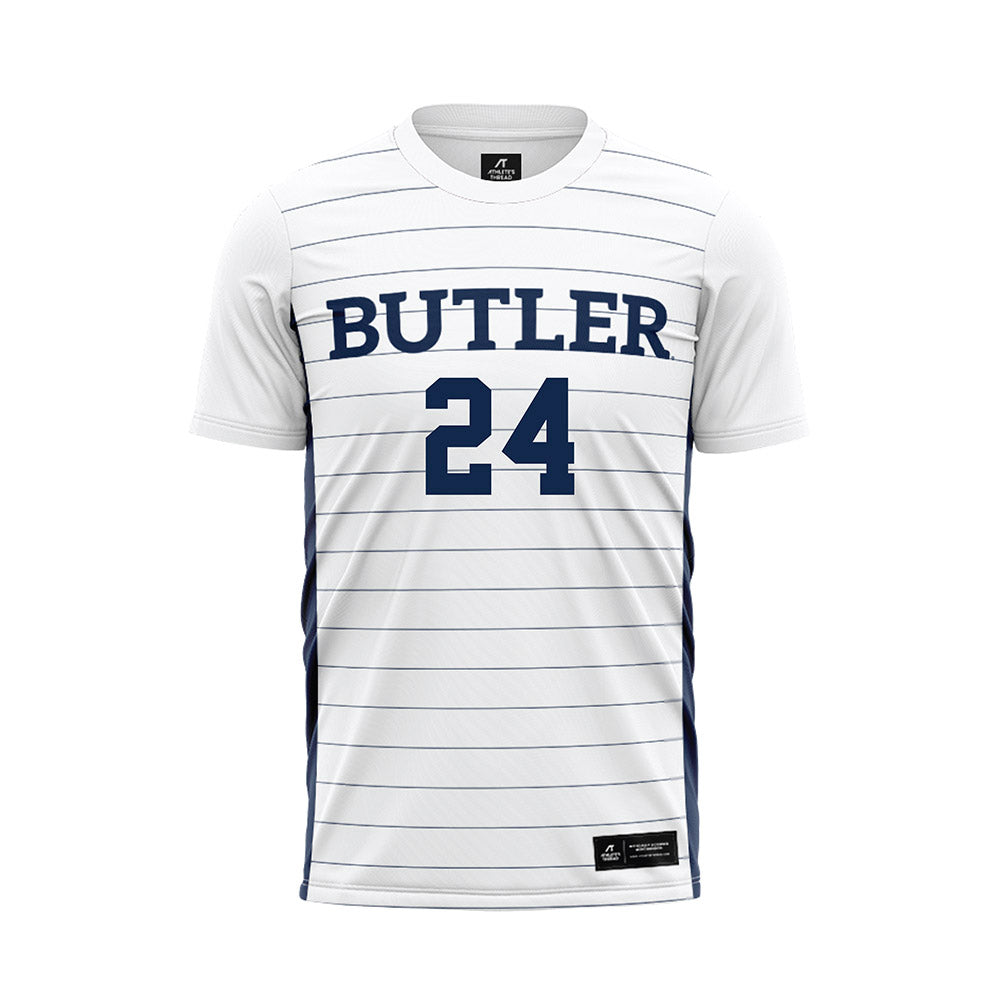 BU - NCAA Men's Soccer : Evan Muckridge - White Soccer Jersey-0