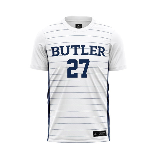 BU - NCAA Men's Soccer : Luca Raso - White Soccer Jersey-0