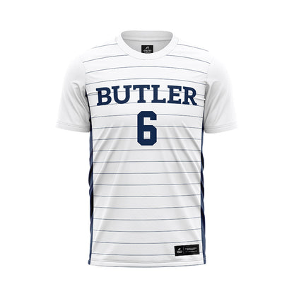 Butler - NCAA Men's Soccer : Bernardo Raposo - White Soccer Jersey-0