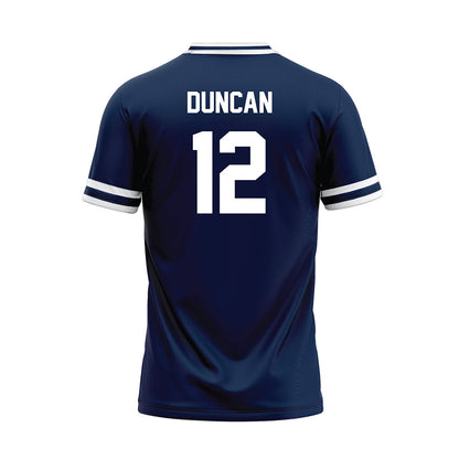 Butler - NCAA Baseball : Gunnar Duncan - Navy Baseball Jersey-1