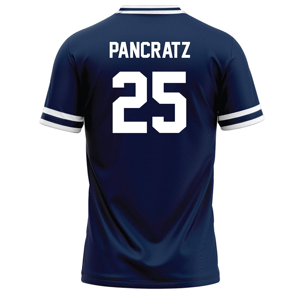 BU - NCAA Baseball : Gabriel Pancratz - Navy Baseball Jersey