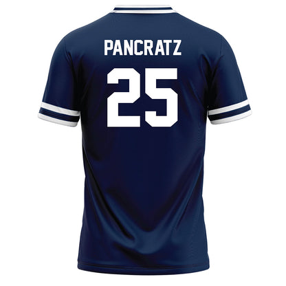BU - NCAA Baseball : Gabriel Pancratz - Navy Baseball Jersey