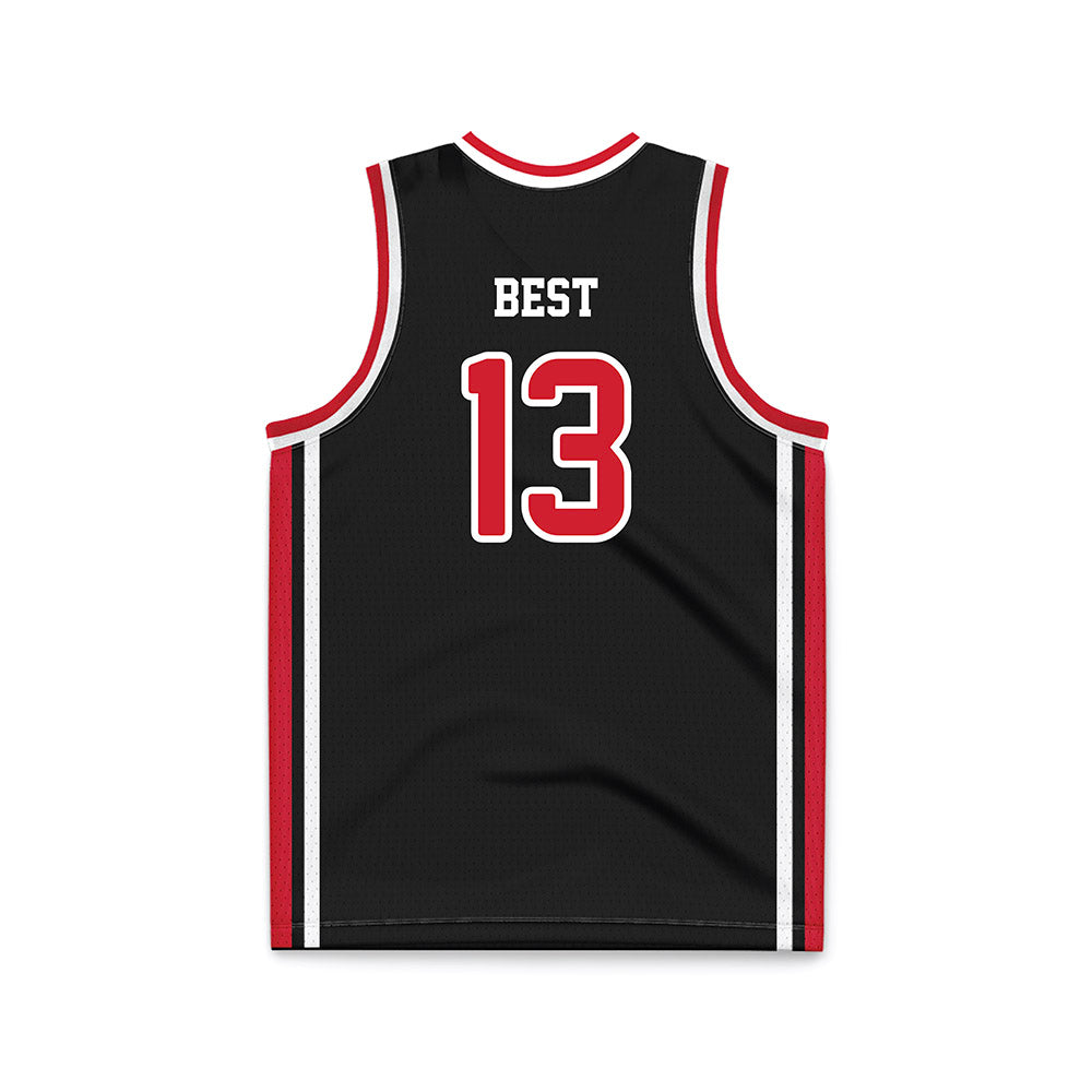 Fairfield - NCAA Men's Basketball : Noah Best - Black Basketball Jersey