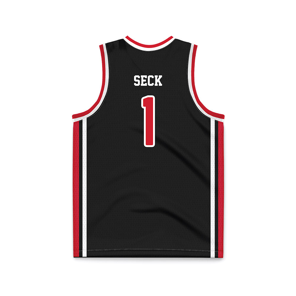 Fairfield - NCAA Men's Basketball : Birima Seck - Black Basketball Jersey