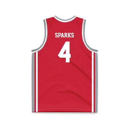 Fairfield - NCAA Men's Basketball : Braden Sparks - Red Basketball Jersey