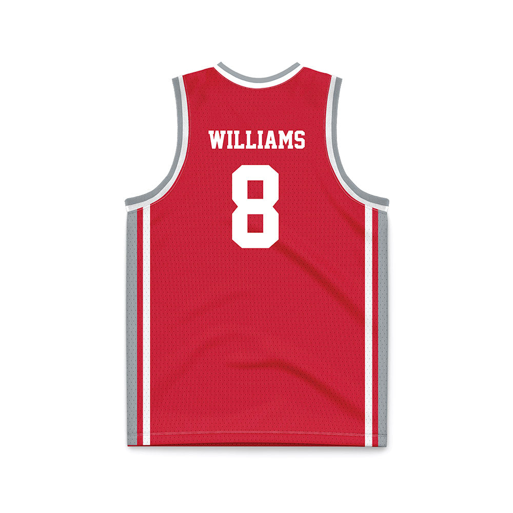 Fairfield - NCAA Men's Basketball : Tony Williams - Red Basketball Jersey-1