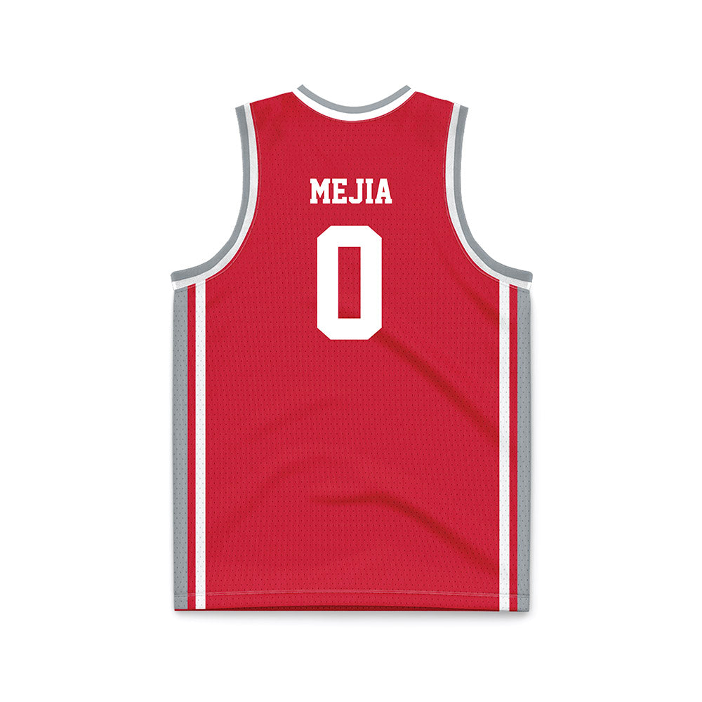 Fairfield - NCAA Men's Basketball : Eric Mejia - Red Basketball Jersey-1