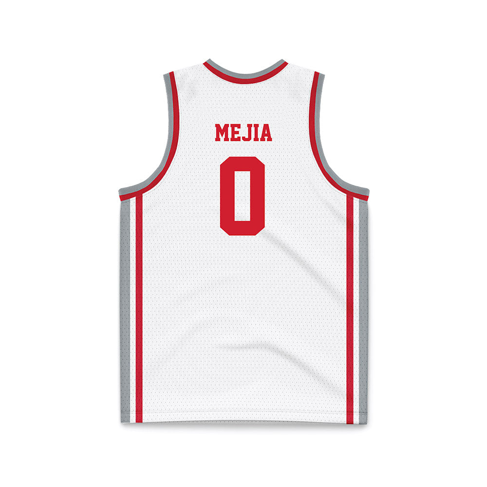 Fairfield - NCAA Men's Basketball : Eric Mejia - White Basketball Jersey-1