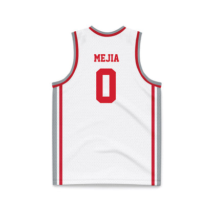 Fairfield - NCAA Men's Basketball : Eric Mejia - White Basketball Jersey-1