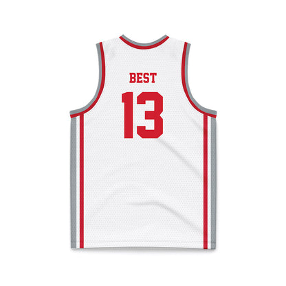 Fairfield - NCAA Men's Basketball : Noah Best - White Basketball Jersey