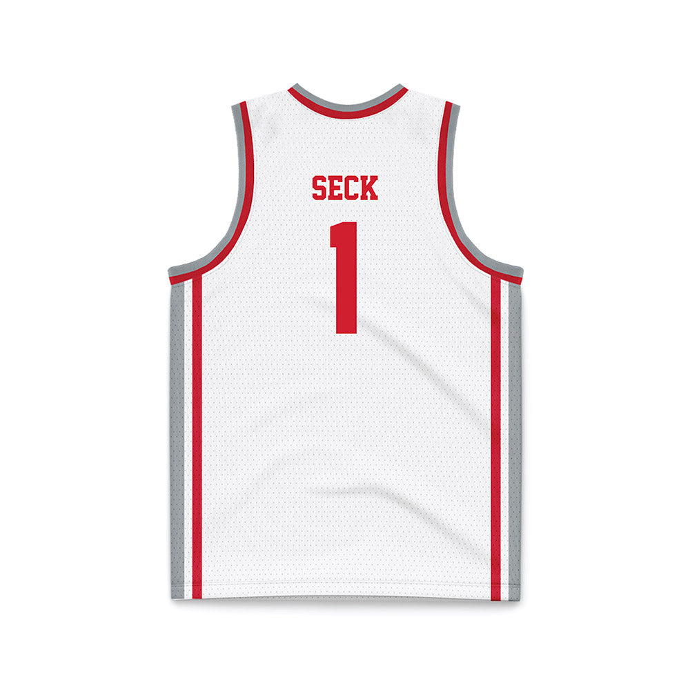 Fairfield - NCAA Men's Basketball : Birima Seck - White Basketball Jersey