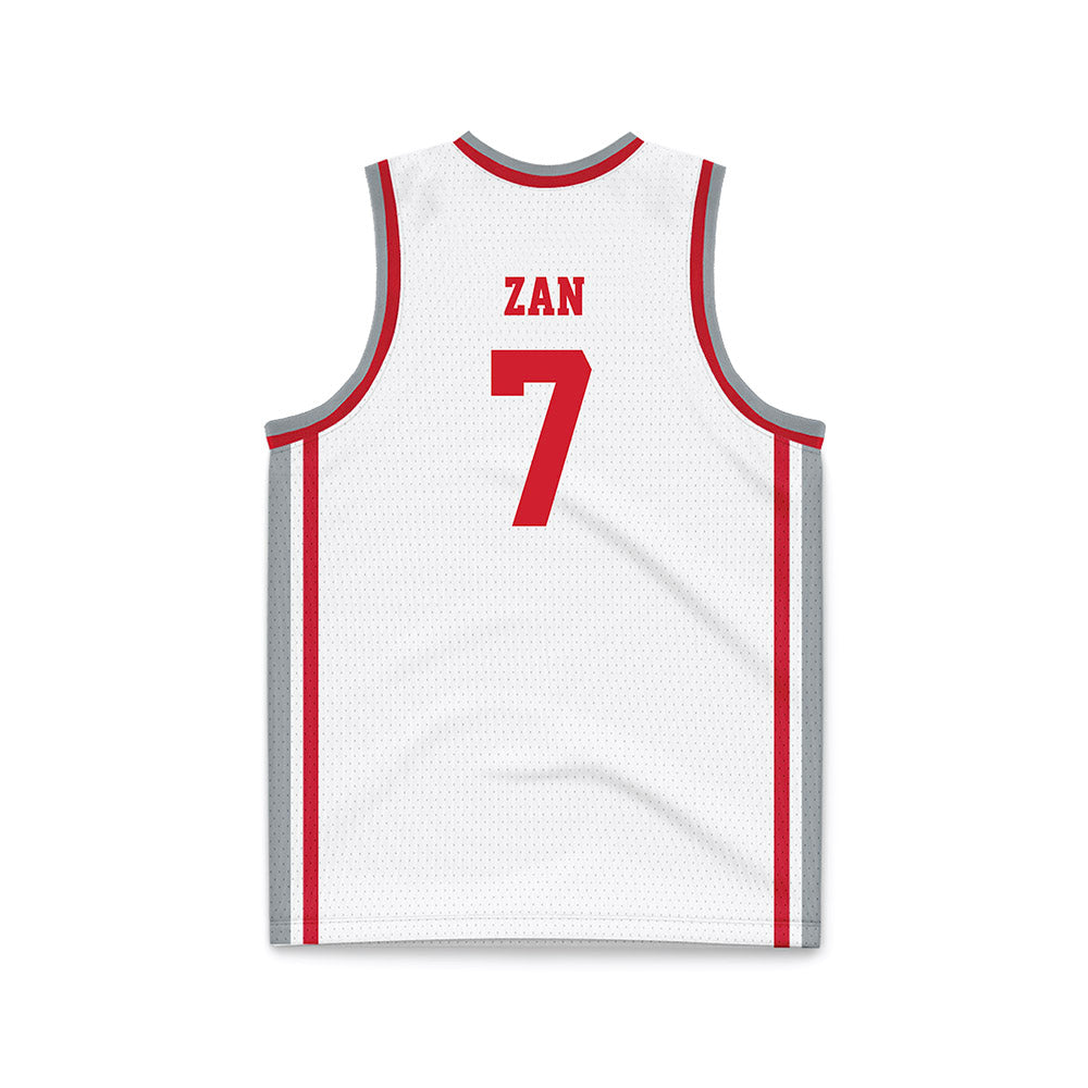 Fairfield - NCAA Men's Basketball : Ryan Zan - White Basketball Jersey-1
