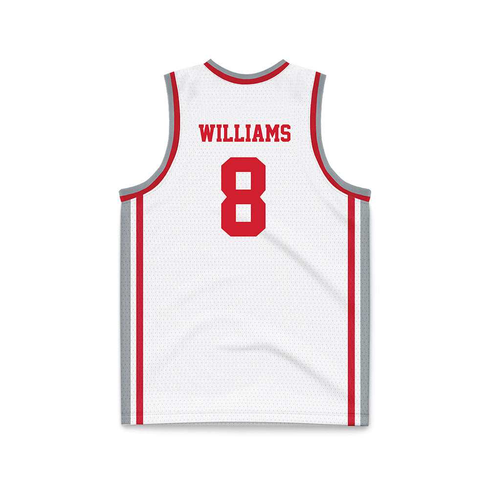 Fairfield - NCAA Men's Basketball : Tony Williams - White Basketball Jersey-1