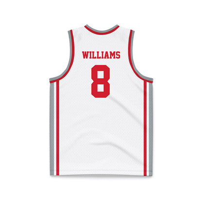 Fairfield - NCAA Men's Basketball : Tony Williams - White Basketball Jersey-1