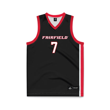 Fairfield - NCAA Women's Basketball : Keyarah Gregory - Black Basketball Jersey-0