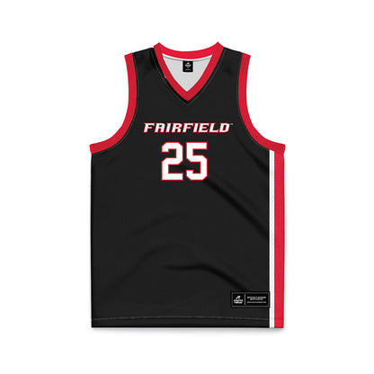 Fairfield - NCAA Women's Basketball : Sydni Scott - Black Basketball Jersey