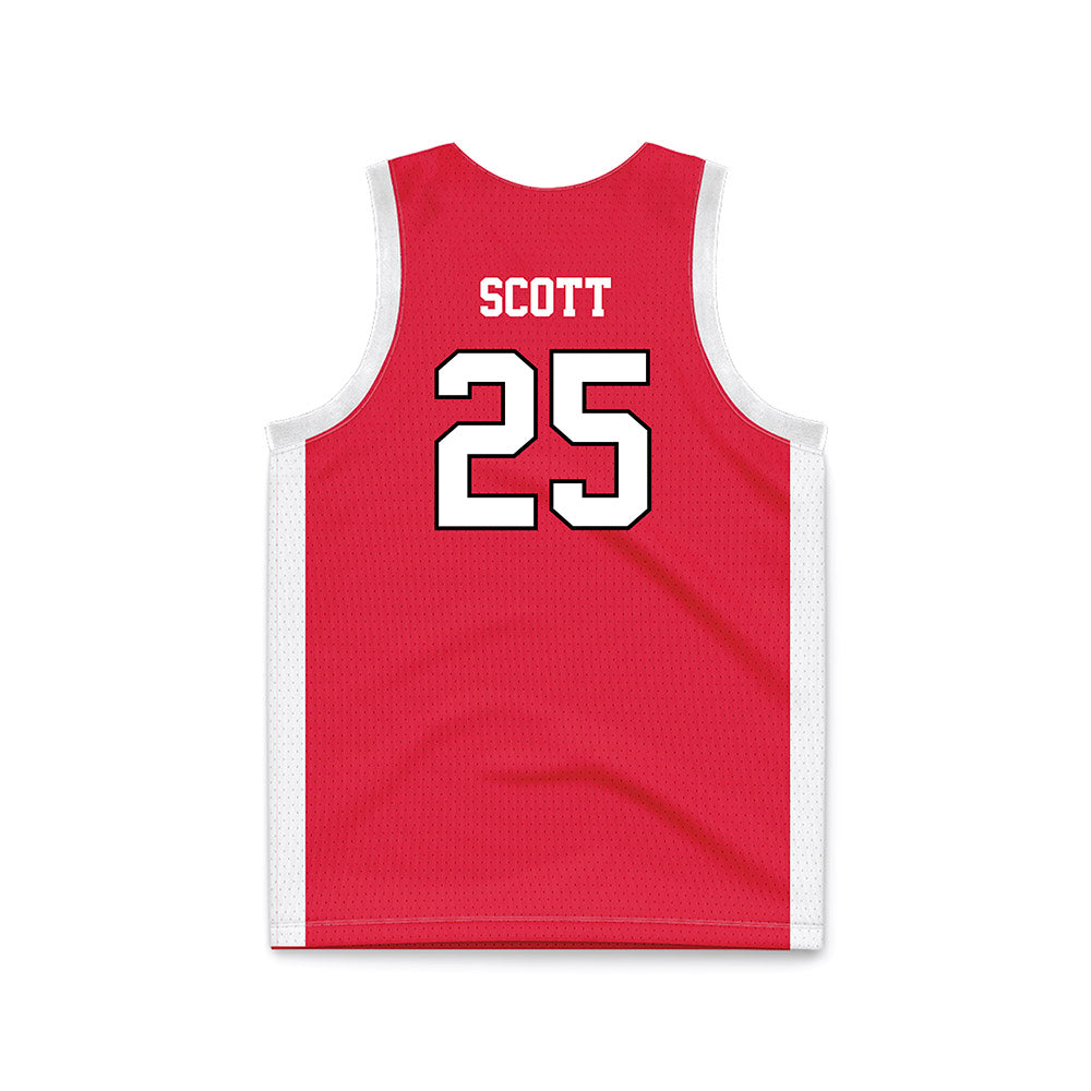 Fairfield - NCAA Women's Basketball : Sydni Scott - Red Basketball Jersey