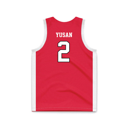 Fairfield - NCAA Women's Basketball : Selen Yusan - Red Basketball Jersey-1