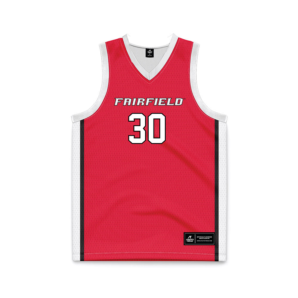 Fairfield - NCAA Women's Basketball : Christina Pham - Red Basketball Jersey-0