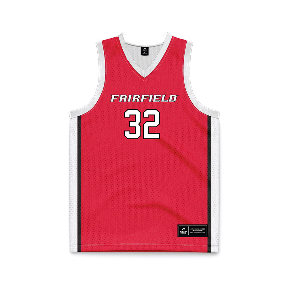 Fairfield - NCAA Women's Basketball : Milou van Vliet - Red Basketball Jersey-0