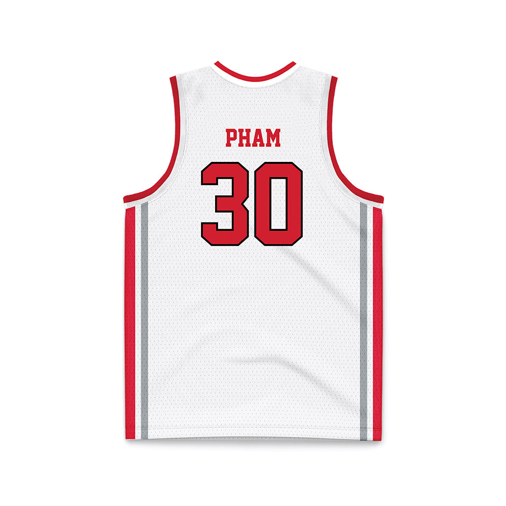 Fairfield - NCAA Women's Basketball : Christina Pham - White Basketball Jersey-1