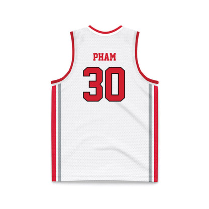 Fairfield - NCAA Women's Basketball : Christina Pham - White Basketball Jersey-1